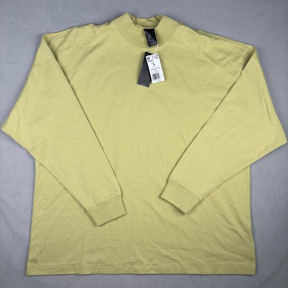 Adidas One Bball L/S Tee Mens L Halo Gold Jersey Heavyweight Cotton IN9562 NWT - Picture 1 of 9